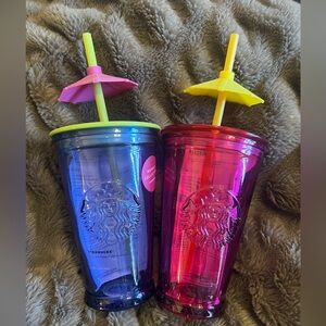 Starbucks recycle glass (set of 2)